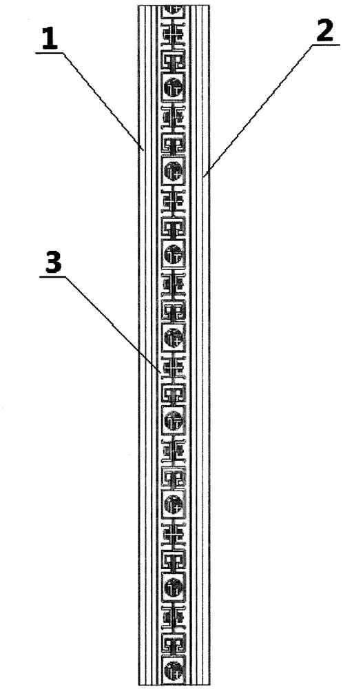 Knurling marble pillar