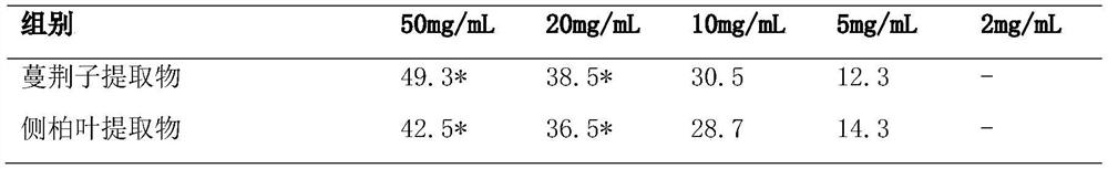 A traditional Chinese medicine composition with antibacterial, antipruritic and antioxidative effects