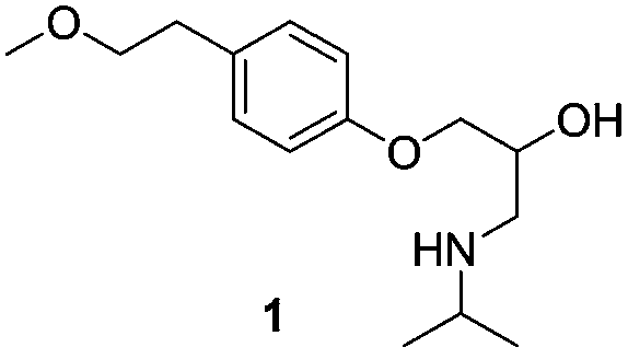 Preparation method of metoprolol intermittent