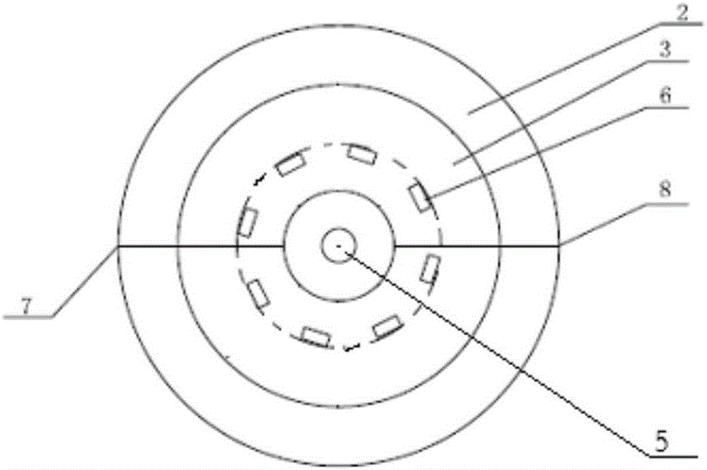 Nondestructive inspection device for wire rope