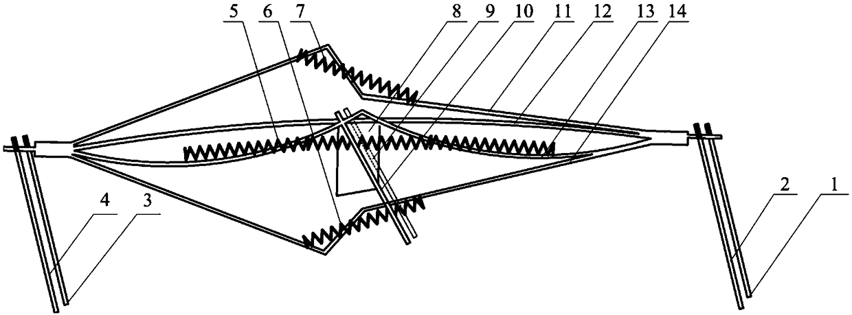 Legged jump robot based on piezoelectric drive and control method thereof