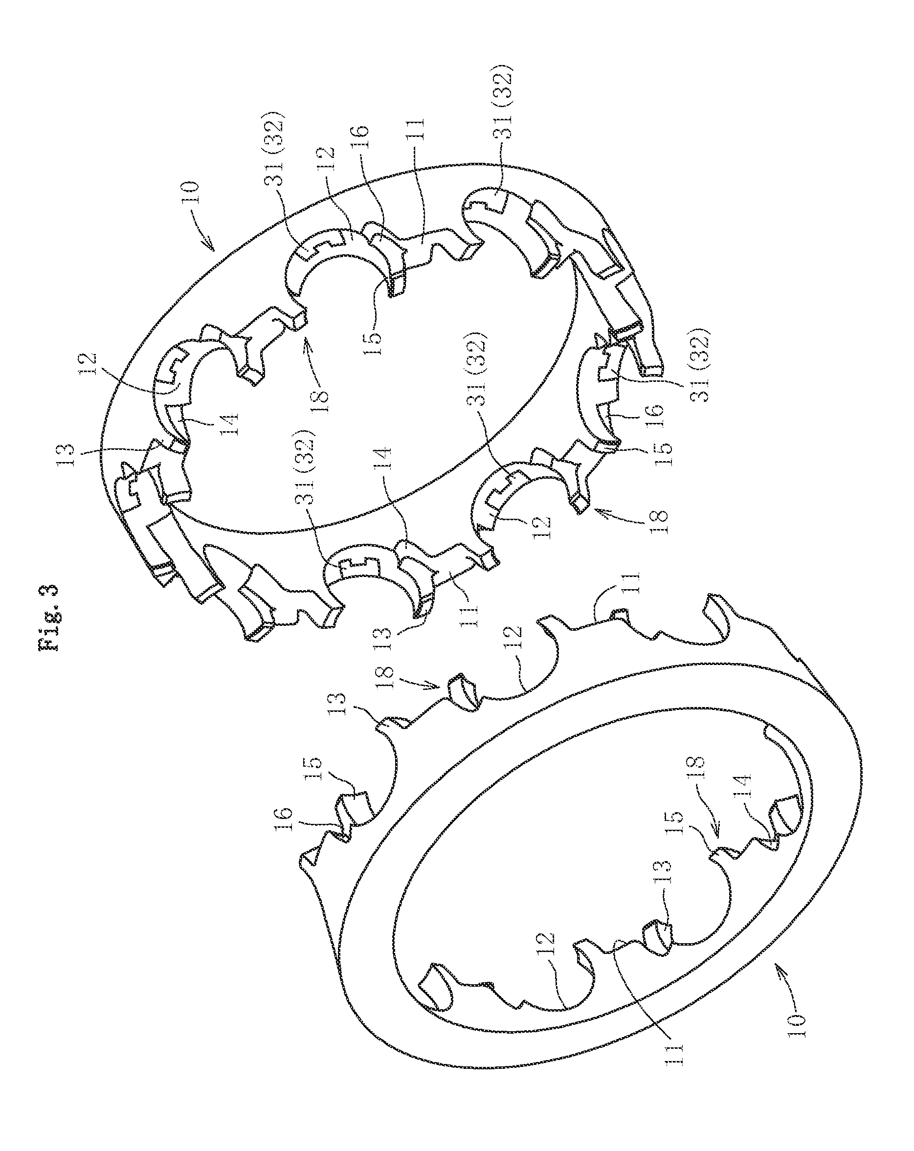 Retainer for ball bearing, and ball bearing