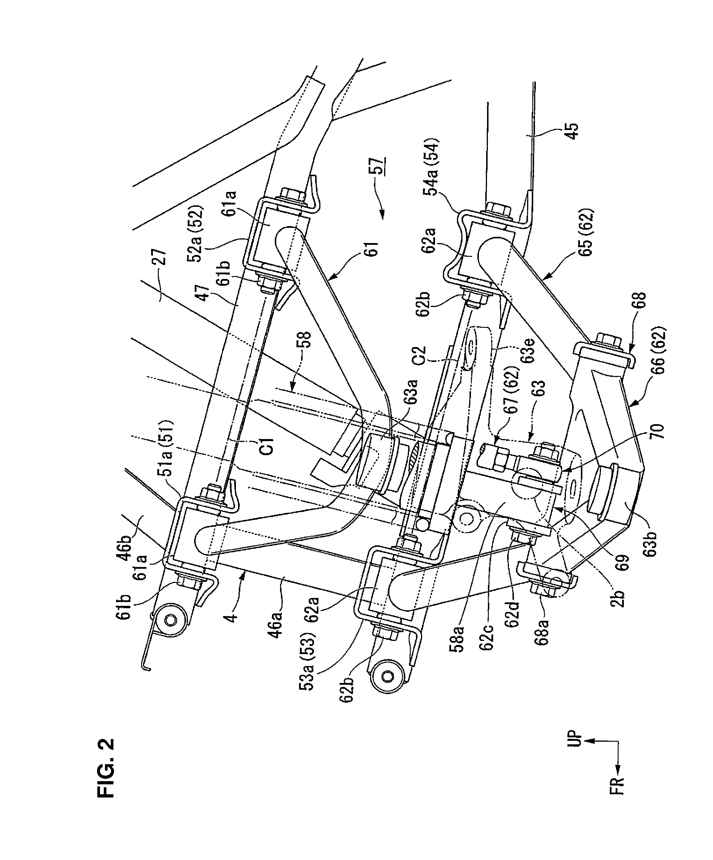 Vehicular suspension system and vehicle incorporating same