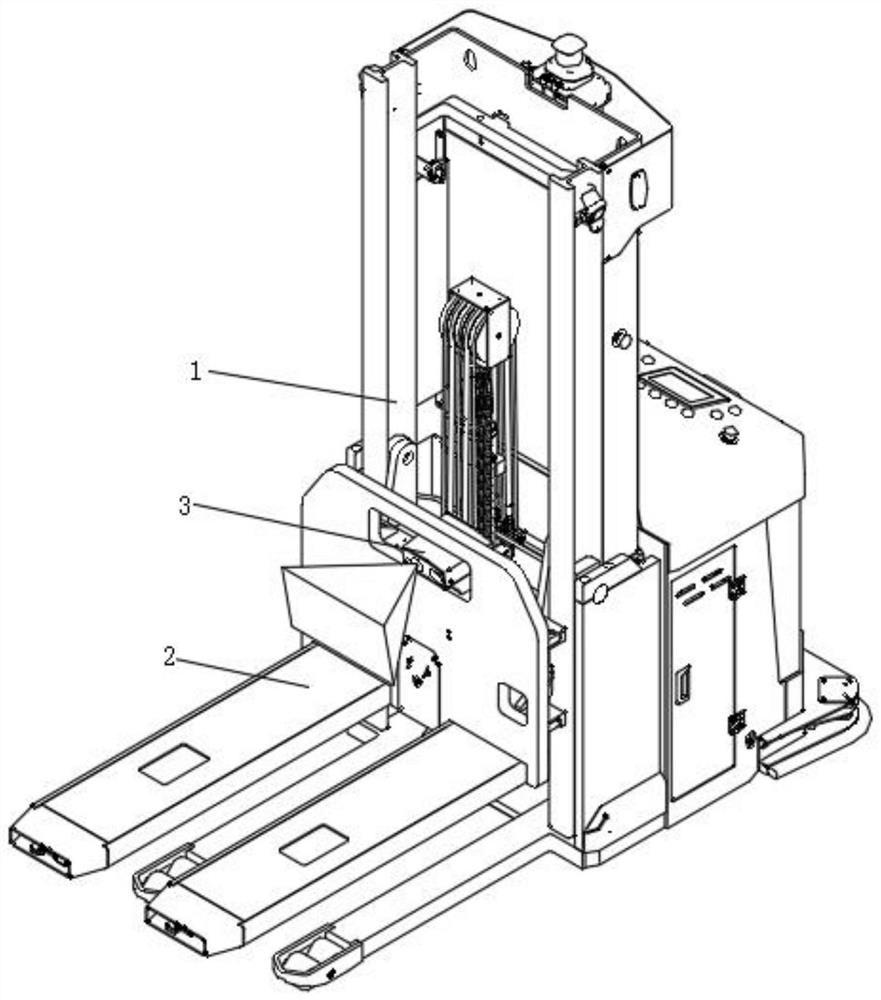 AGV attitude adjusting method applied to tray identification/positioning