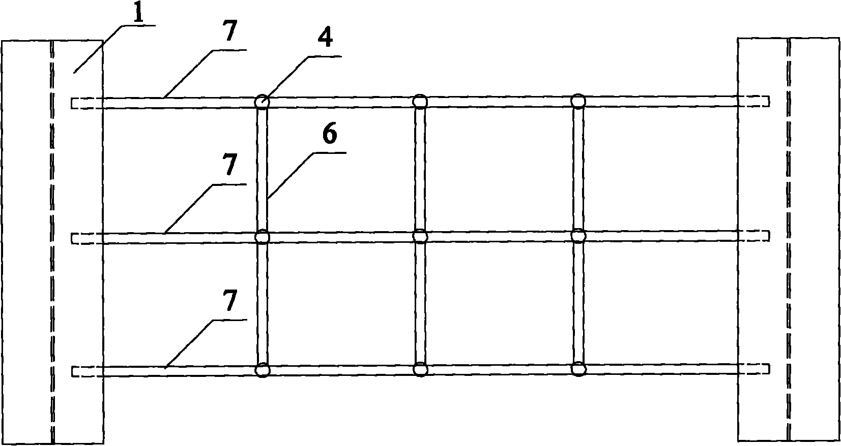 Formwork support system for steel frame structure cast-in-place concrete floorslabs