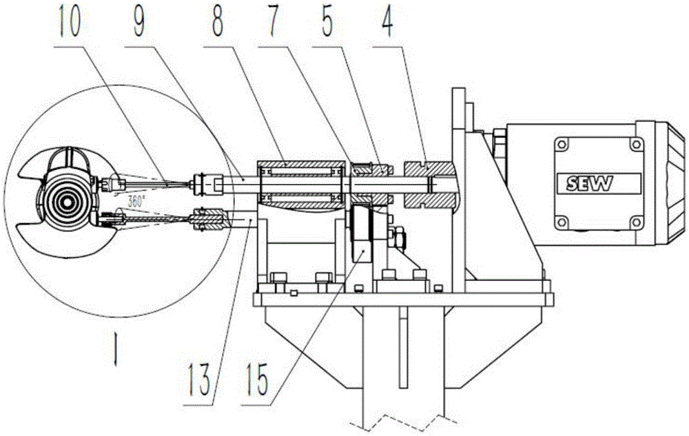 Double-step floating burr removing device of crankshafts and machining method