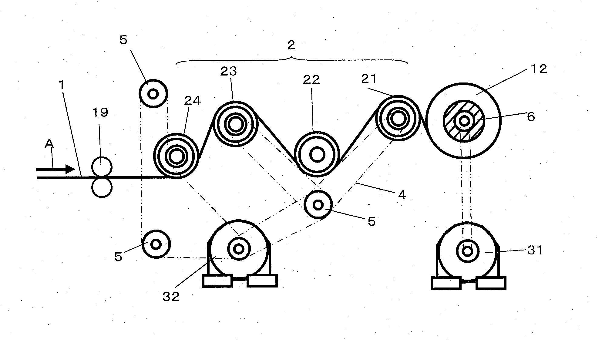 Process for producing roll of microporous plastic film