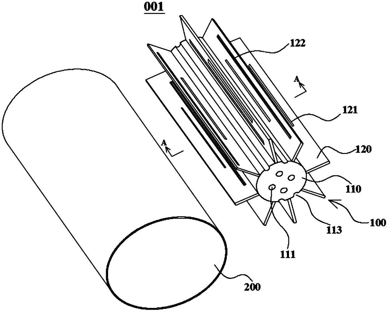 Expansion-contraction drainage device and positive and negative pressure drainage method for sludge