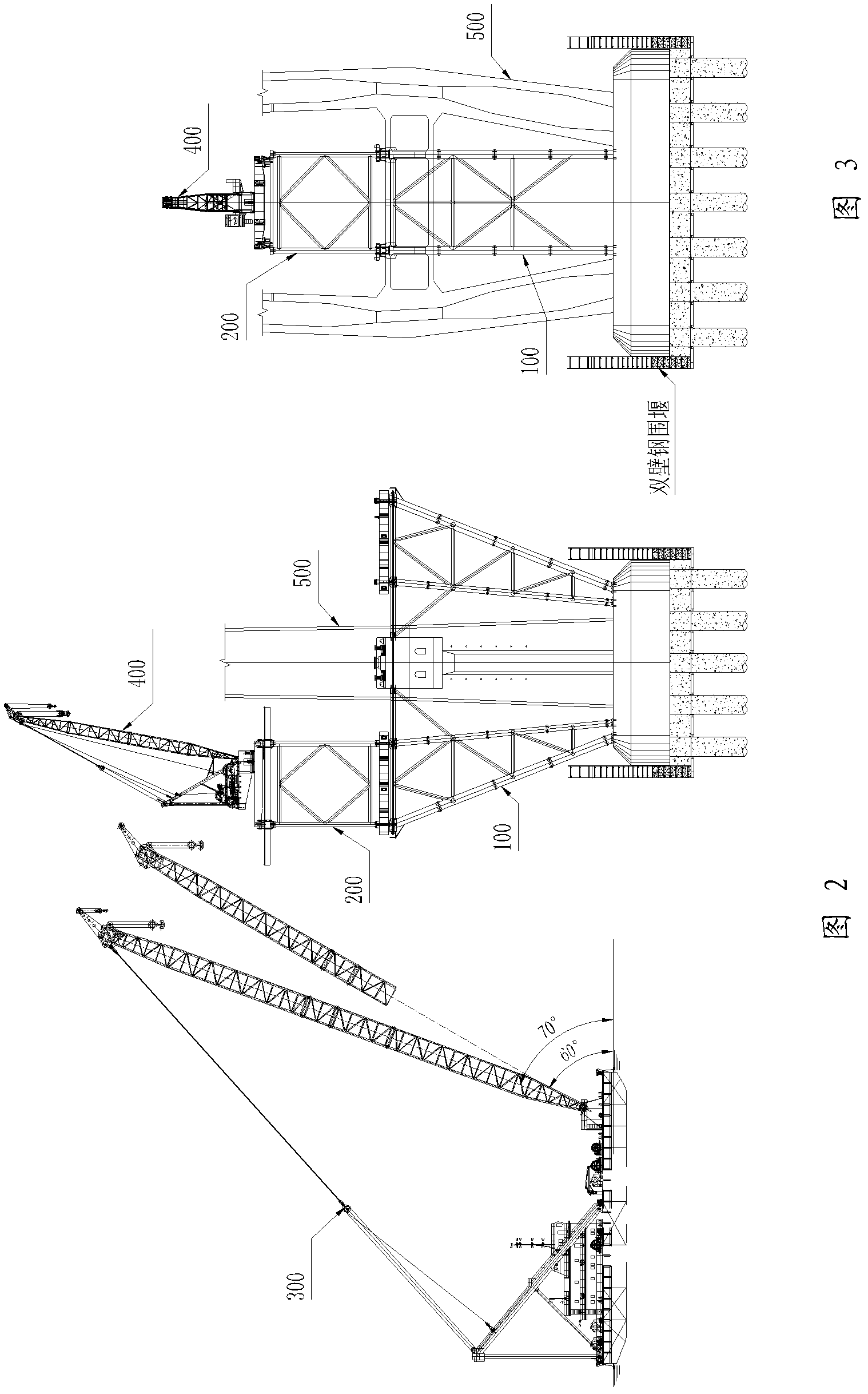 Method for erecting girder on top of main tower mound of steel truss girder cable-stayed bridge