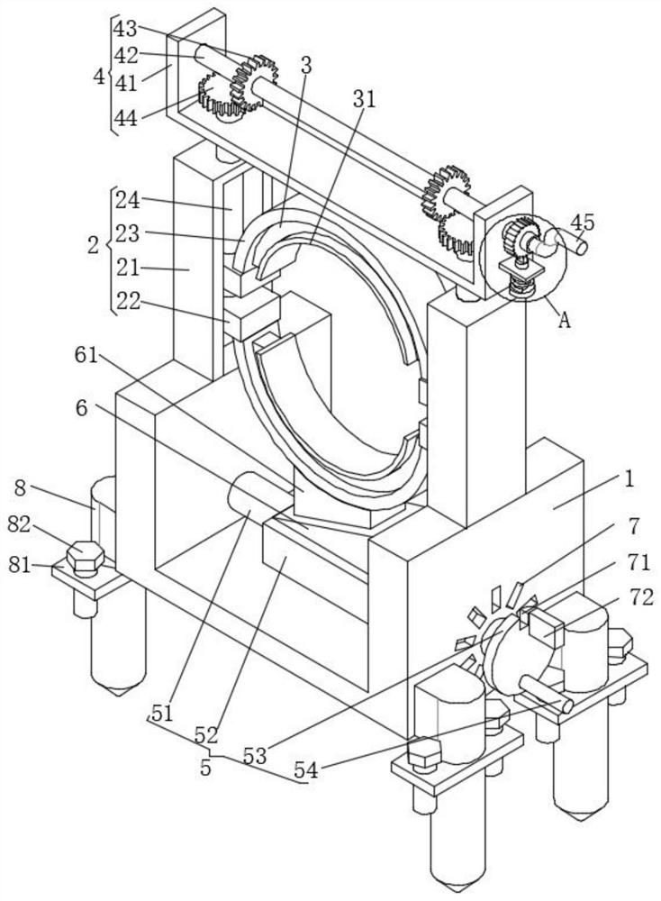 Pipeline erection supporting structure for oil and gas transportation