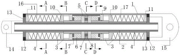 Self-reset magnetic fluid damper