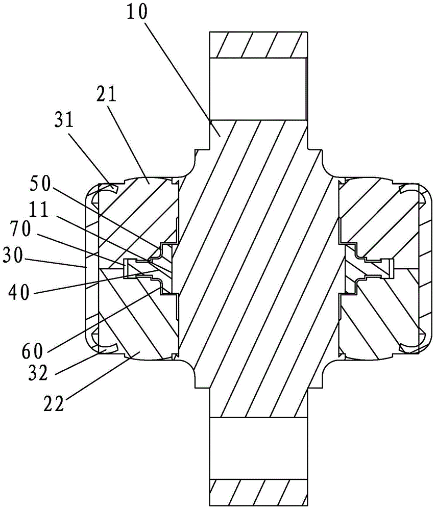 Torsion rubber core