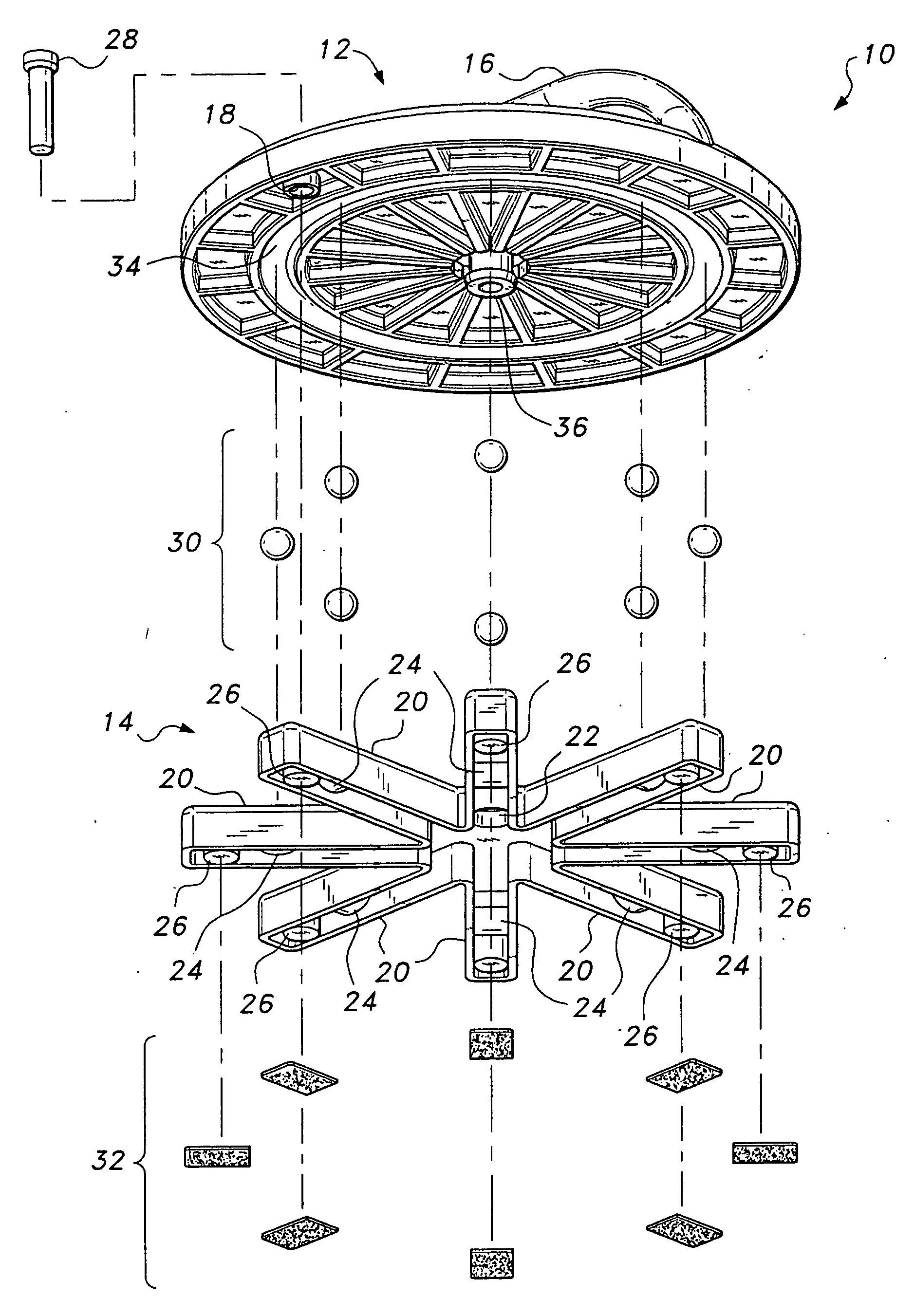 Rotatable push-up exercise device