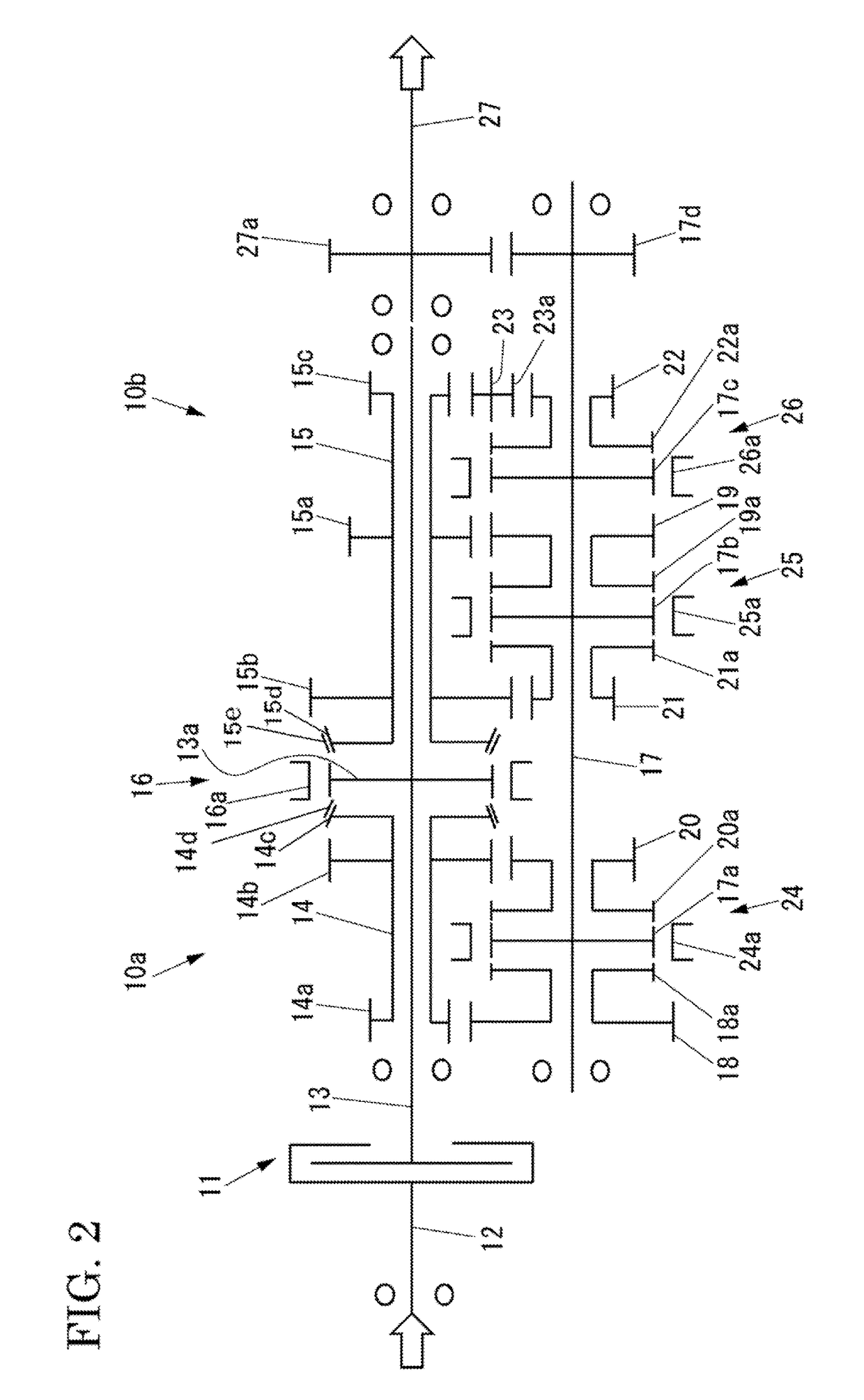 Parallel axis type transmission