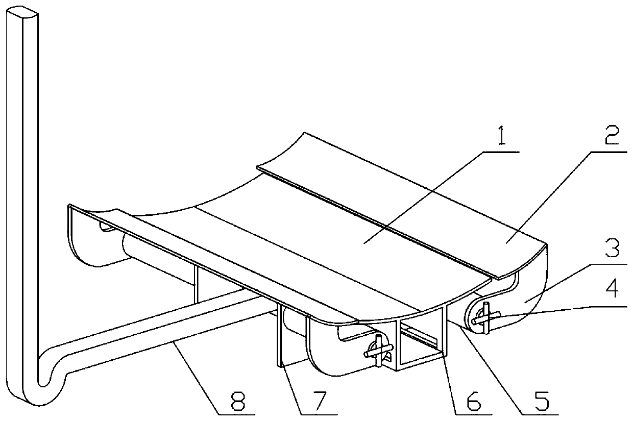 Leg support structure used for gait rehabilitation training