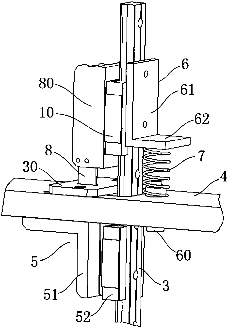 Pressure control based cloth separation device