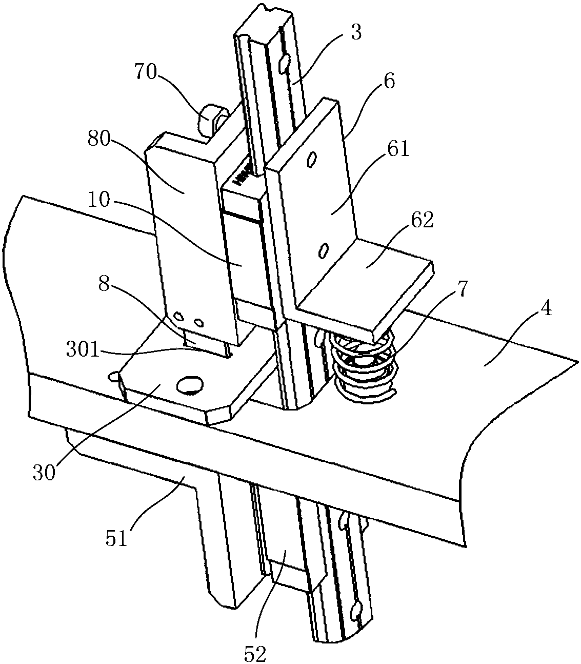 Pressure control based cloth separation device