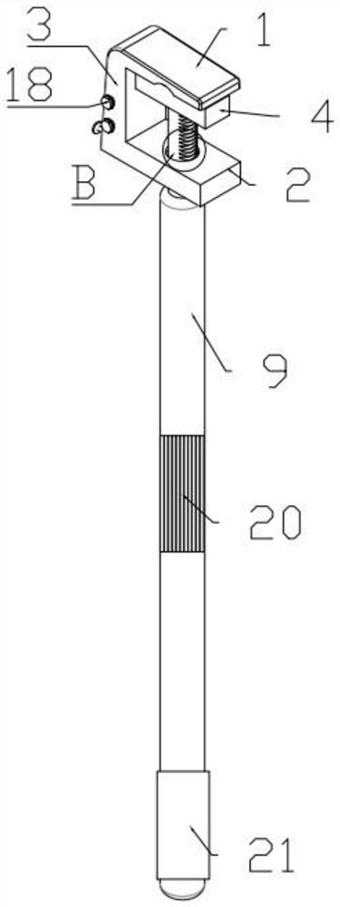 Self-locking compression type portable grounding wire capable of being disassembled and assembled quickly