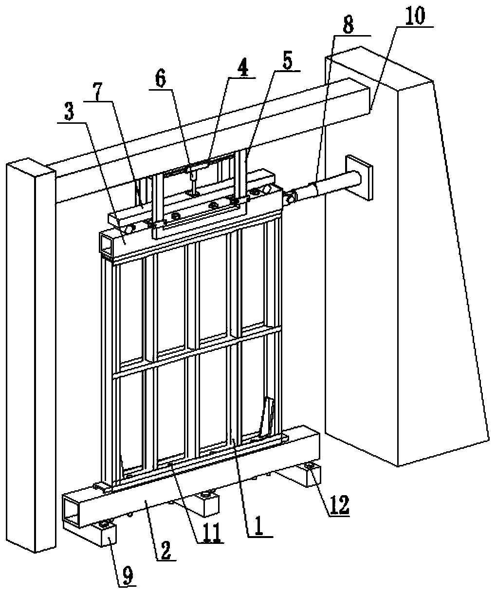 An anti-seismic test device and installation method of a prefabricated cold-formed thin-walled steel wall