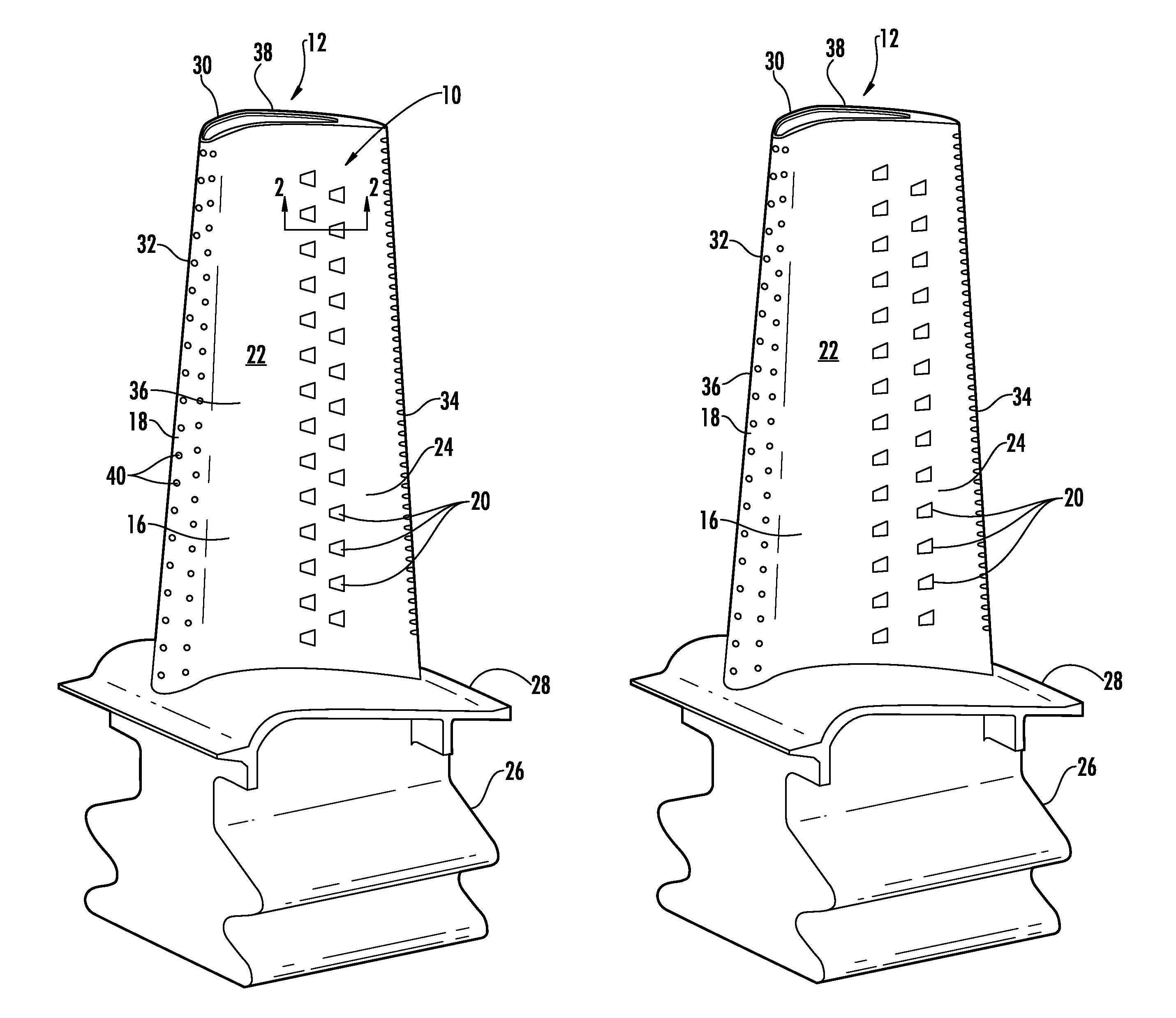 Turbine airfoil cooling system with divergent film cooling hole