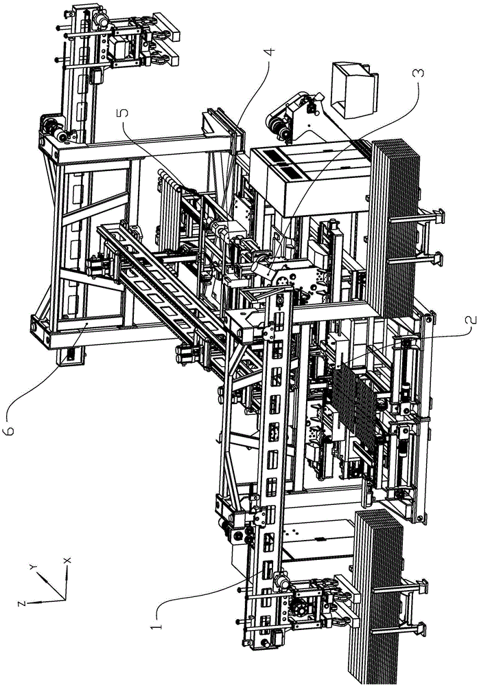 Plate spring double-headed synchronous eye coiling production line and head cutting, eye coiling and shaping units thereof