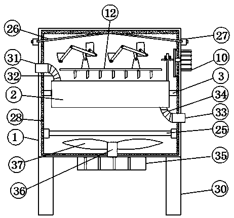 Medicine drying device with drying speed improved