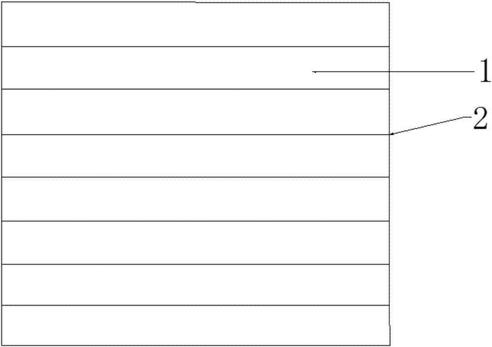 Fully-carbonized formaldehyde-free multilayer solid wood composite floor base plate and preparation method thereof