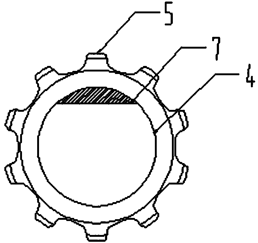 Encoder shaft of elevator tractor