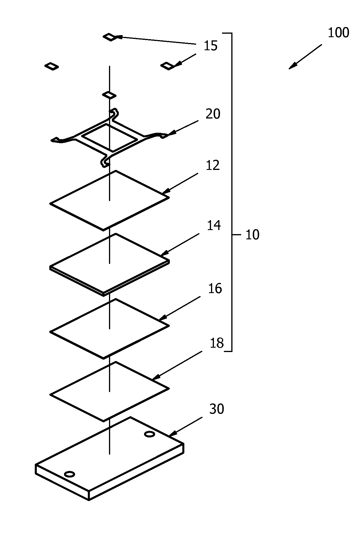 Stress Relieved High Power RF Circuit