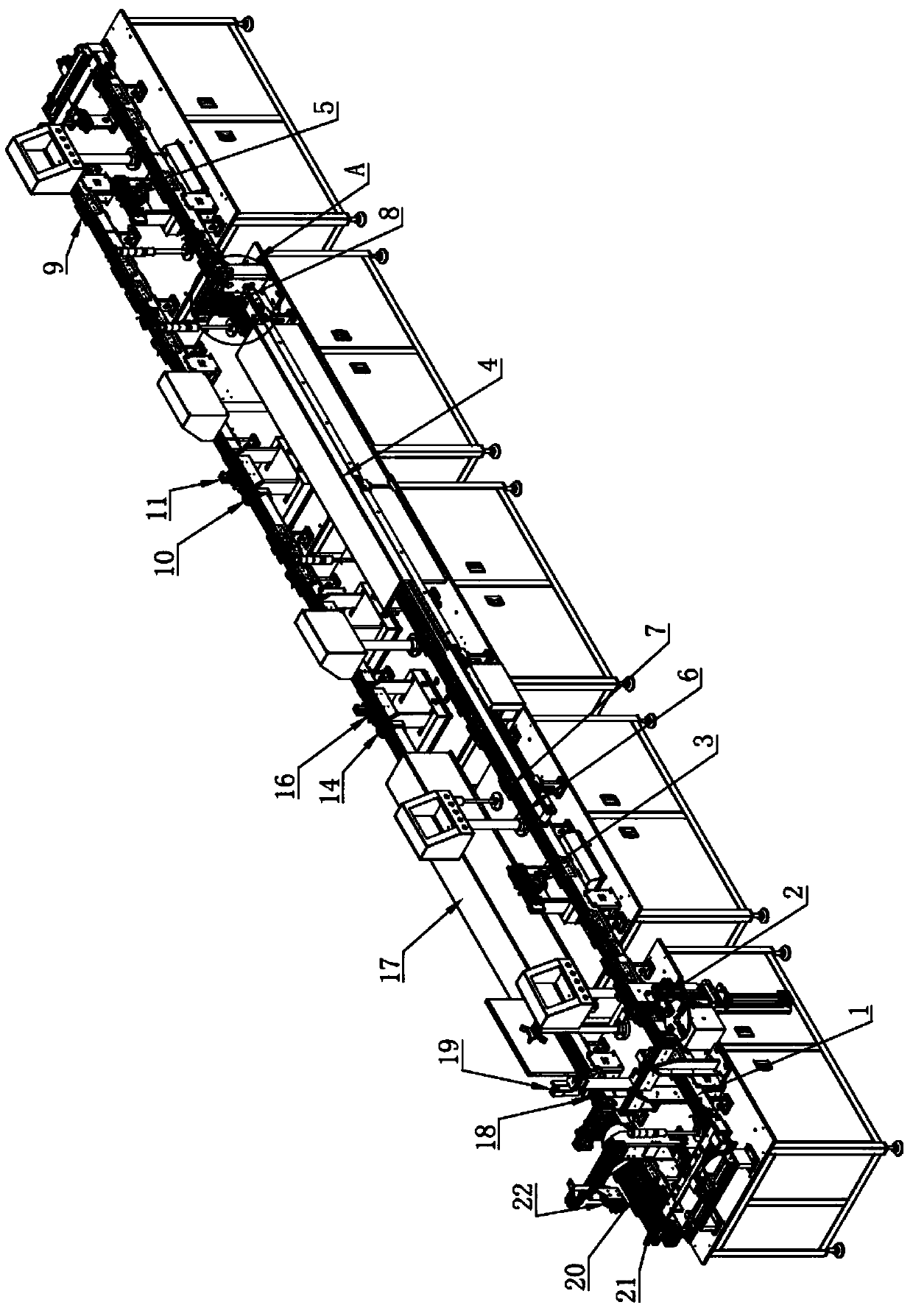 Sound membrane module assembling equipment of loudspeaker