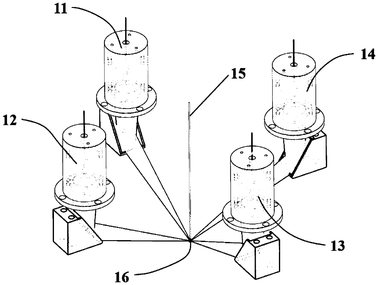 Rapid melting experiment device for satellite load metal material