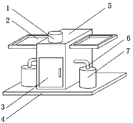 Shoe cabinet capable of achieving automatic cleaning