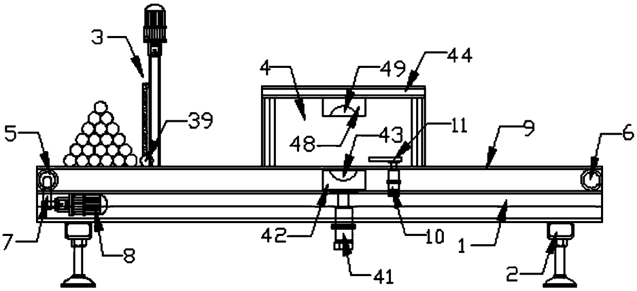 Batch pipe arranging and sequencing device