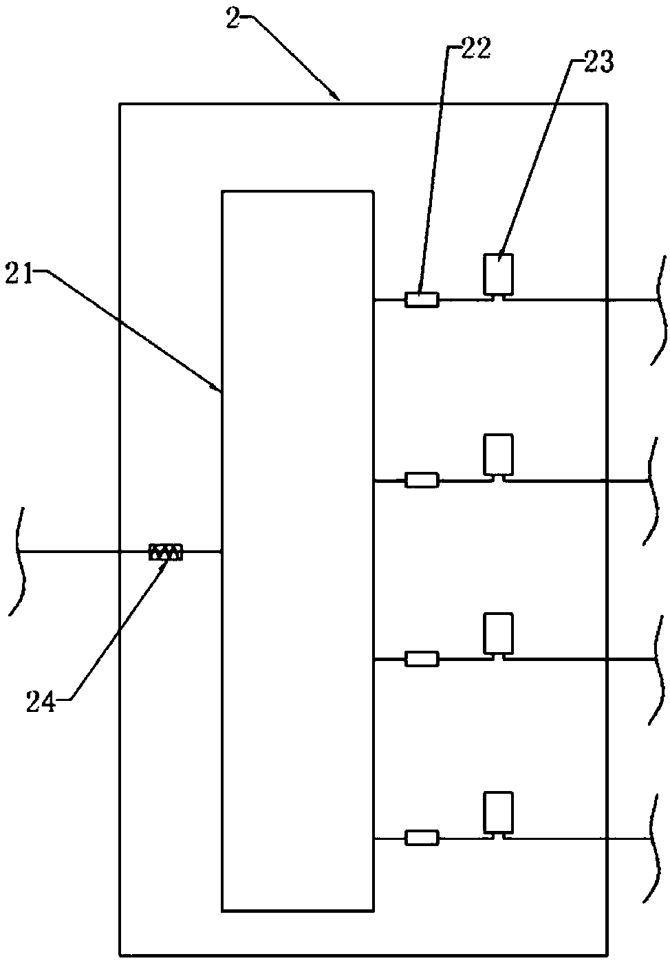 Grounding water tillage filtering system