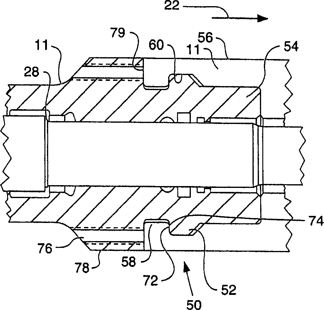 Shock absorber for the holding assembly of a reciprocating tool