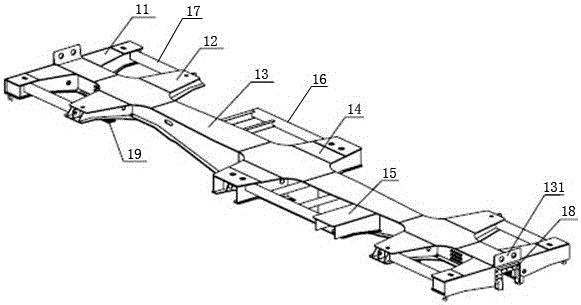 Railway nonstandard container transportation flatcar