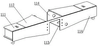 Railway nonstandard container transportation flatcar