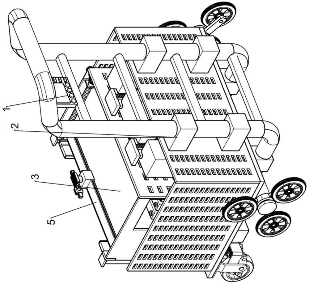 A multifunctional stair small advertisement cleaning device