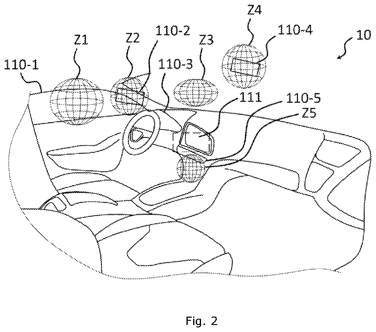 Method for activating at least one function of a piece of equipment of a vehicle