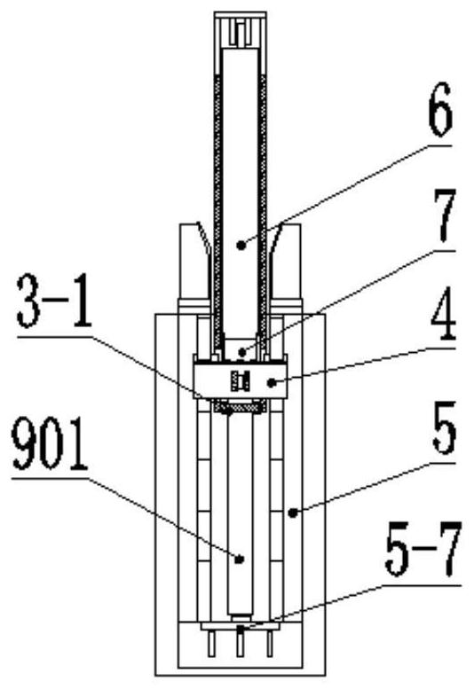 Vertical gear shifting device suitable for heading machine, heading machine and vertical gear shifting method of heading machine