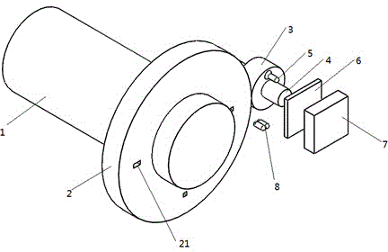 Photosensitive resistance encoder based on mechanical subdivision and measuring method thereof