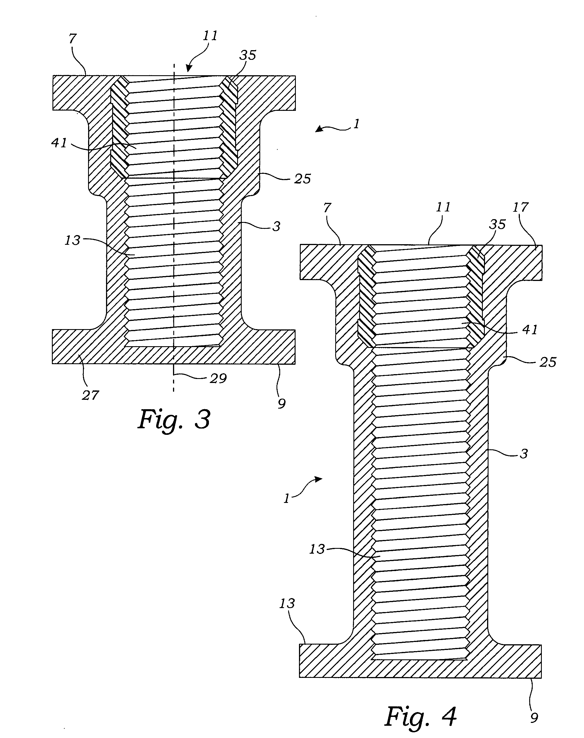 Inset panel fastener