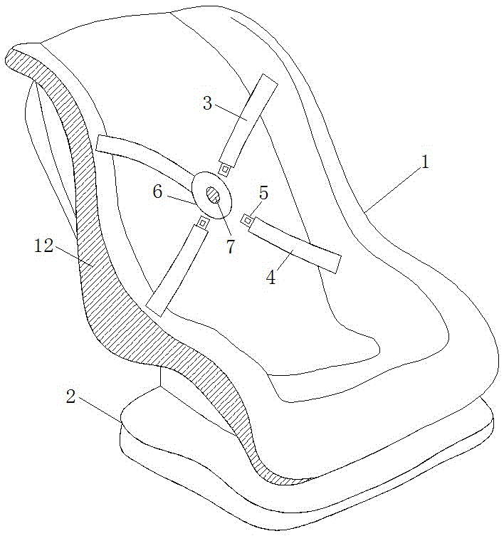 Child safety seat with soothing effect