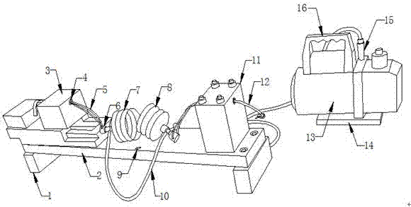 Tensile-resistant test device for digital display missile antenna