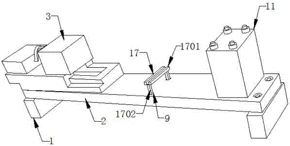 Tensile-resistant test device for digital display missile antenna