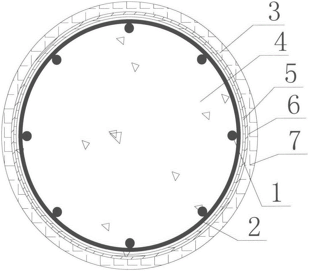 Restricted type steel tube concrete member