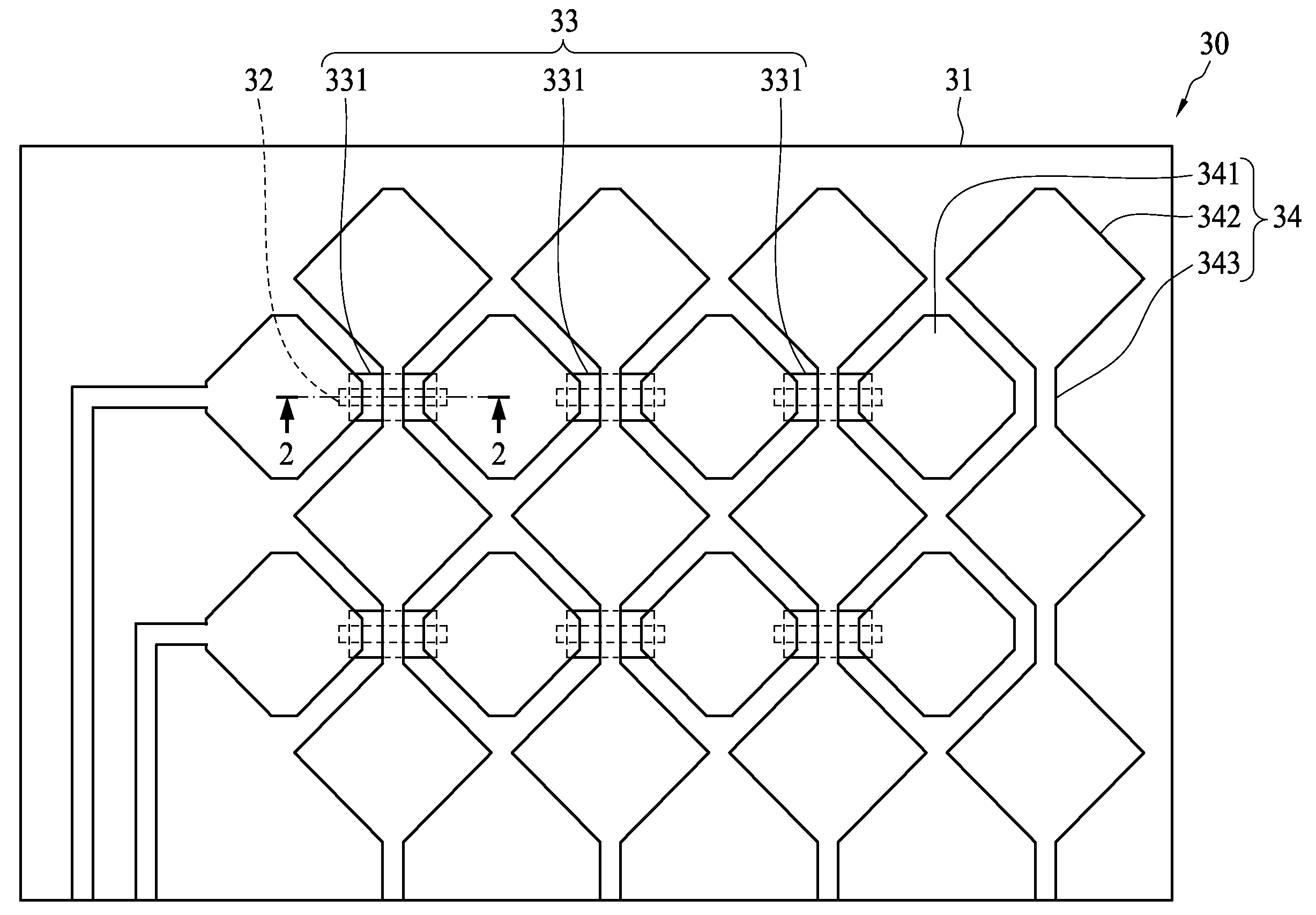 Light transmission touch panel