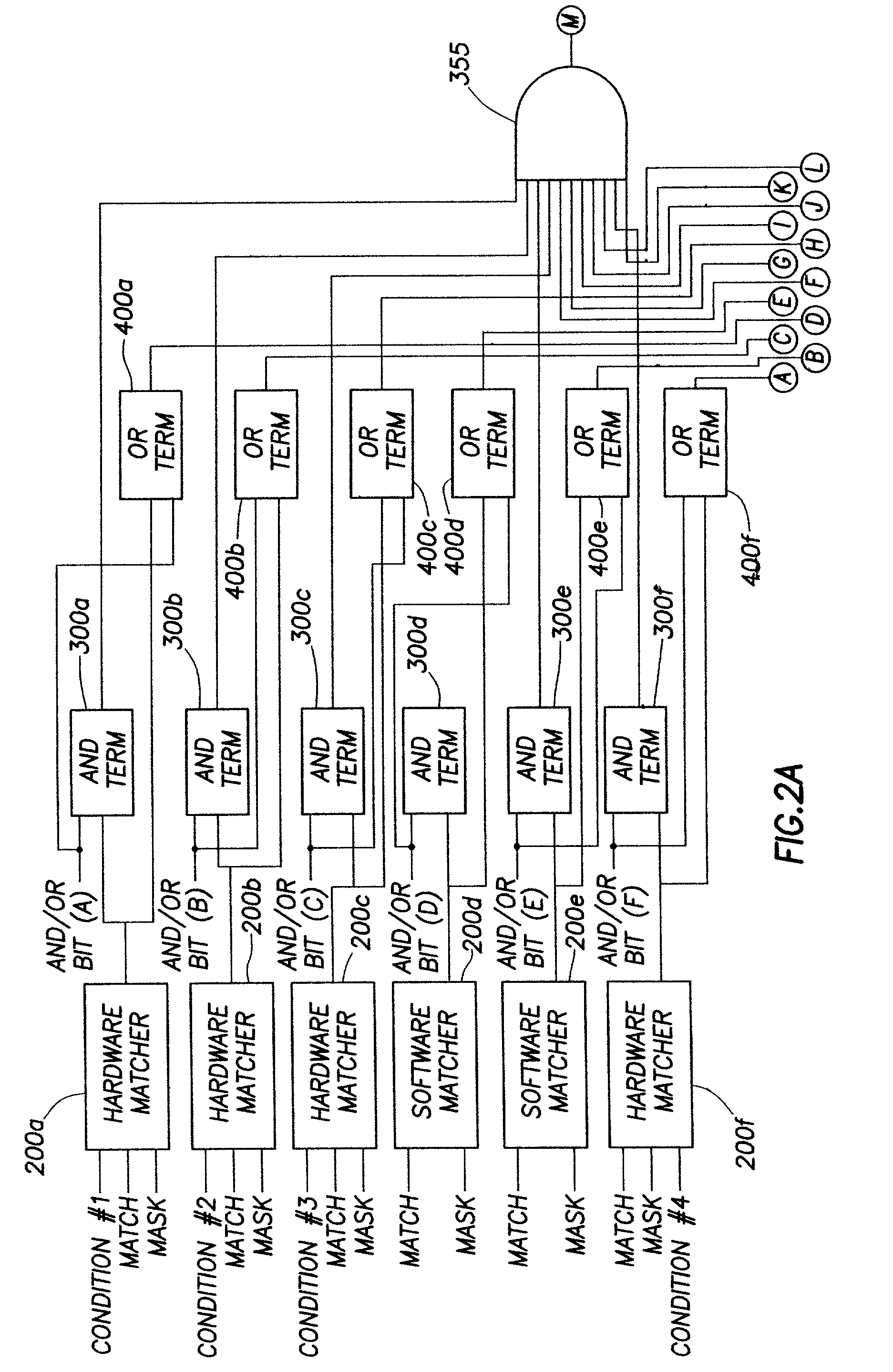 Efficient word recognizer for a logic analyzer