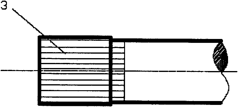 Method for forming internal threads of composite material