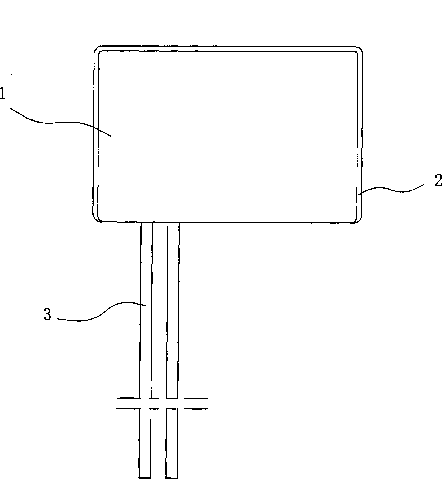 Air-inflated bag for measuring blood pressure and production method thereof